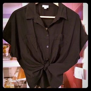 Lularoe solid black Amy XL